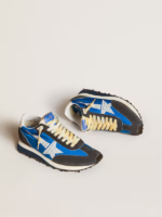 Marathon with blue nylon upper and white star