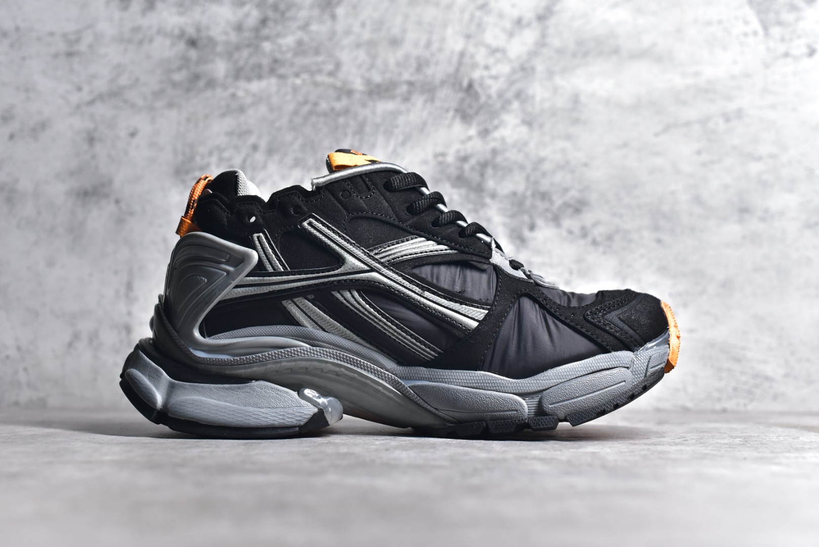 Balenciaga Runner Sneakers In Black Worn-out effect