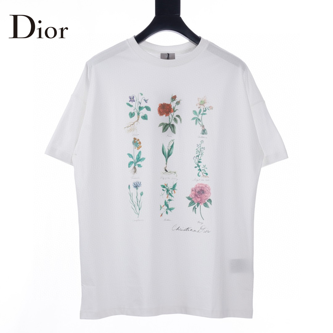 CD Flowers Specimen Logo T-Shirt