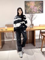 23FW Sliver Embroidery Logo Pants