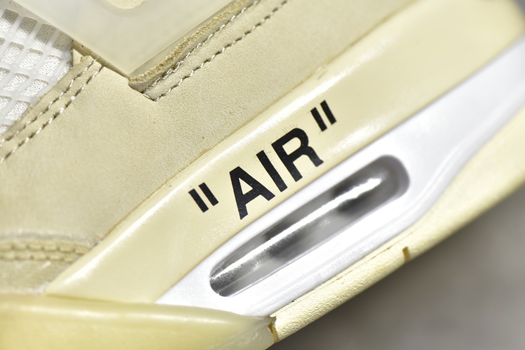 Off-White x Air Jordan 4 'Sail'