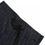 Dark Blue Jacquard Weave Denim Short