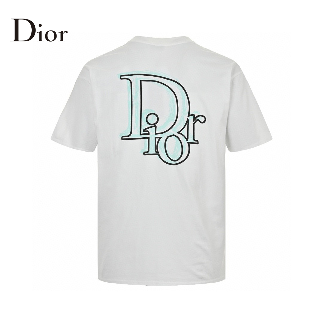 24ss Light Green Graffiti Logo T-Shirt