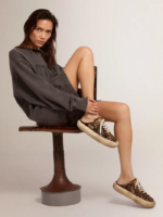 Space-Star Sabot shoes in animal-print pony skin with shearling lining