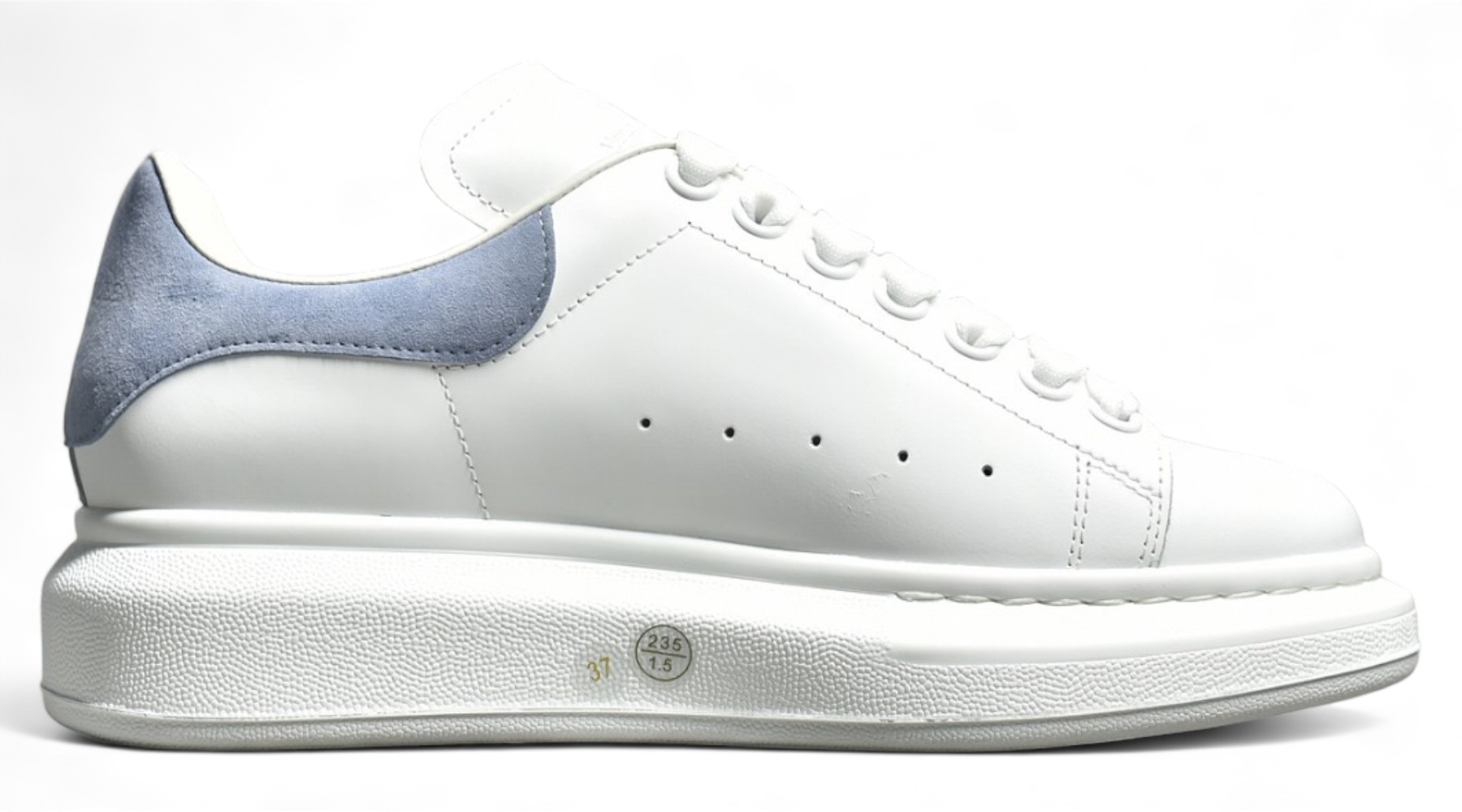 Alexander McQueen Oversized Sole Sneaker Lavender Suede Heel