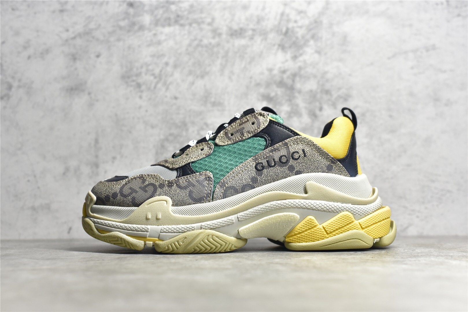 HACKER Triple S Sneaker Yellow