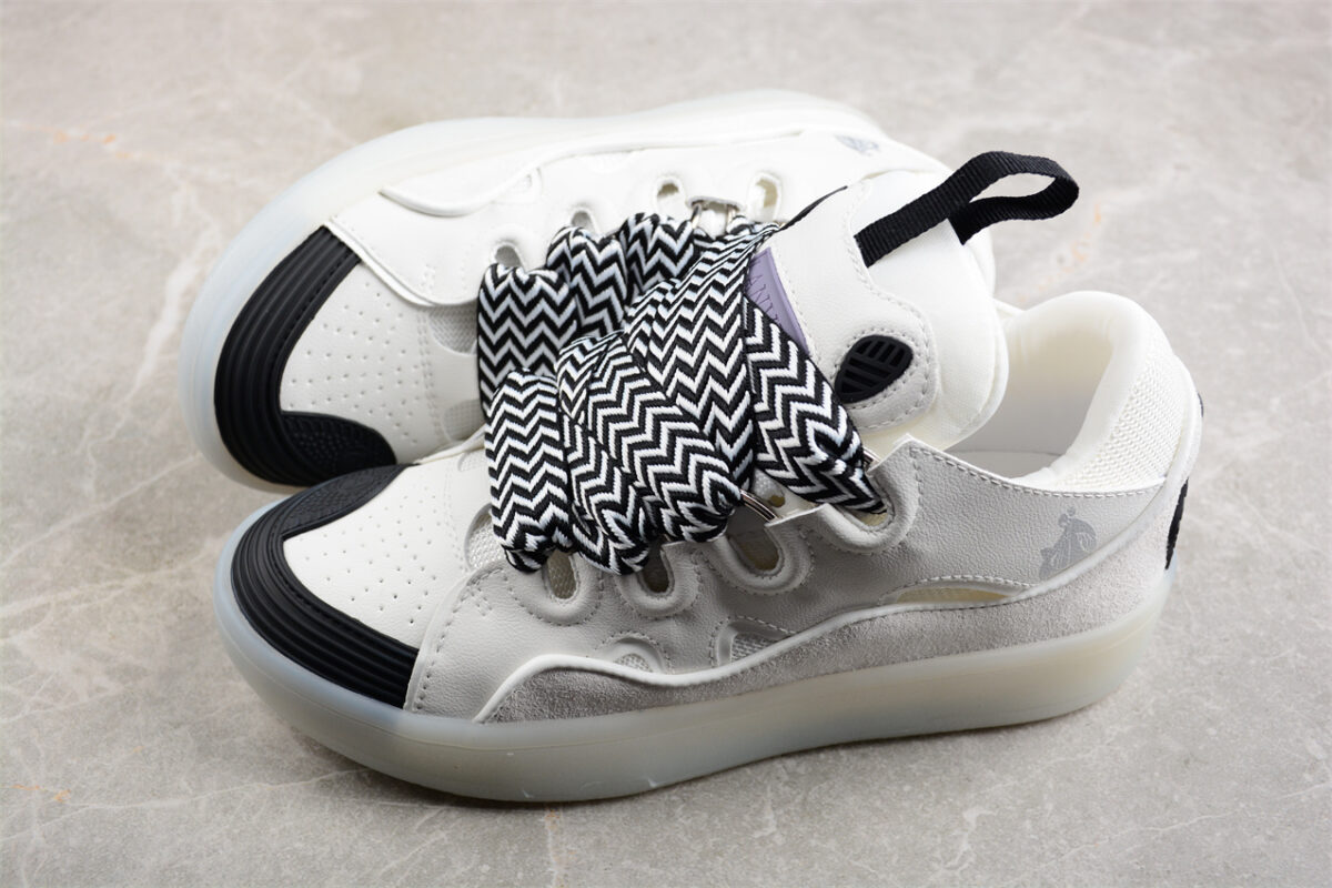 Lanvin Leather Curb Sneakers Sports Shoes