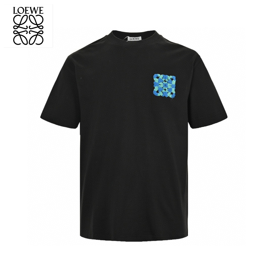 24ss Joint Color Towel Embroidery Logo T-Shirt