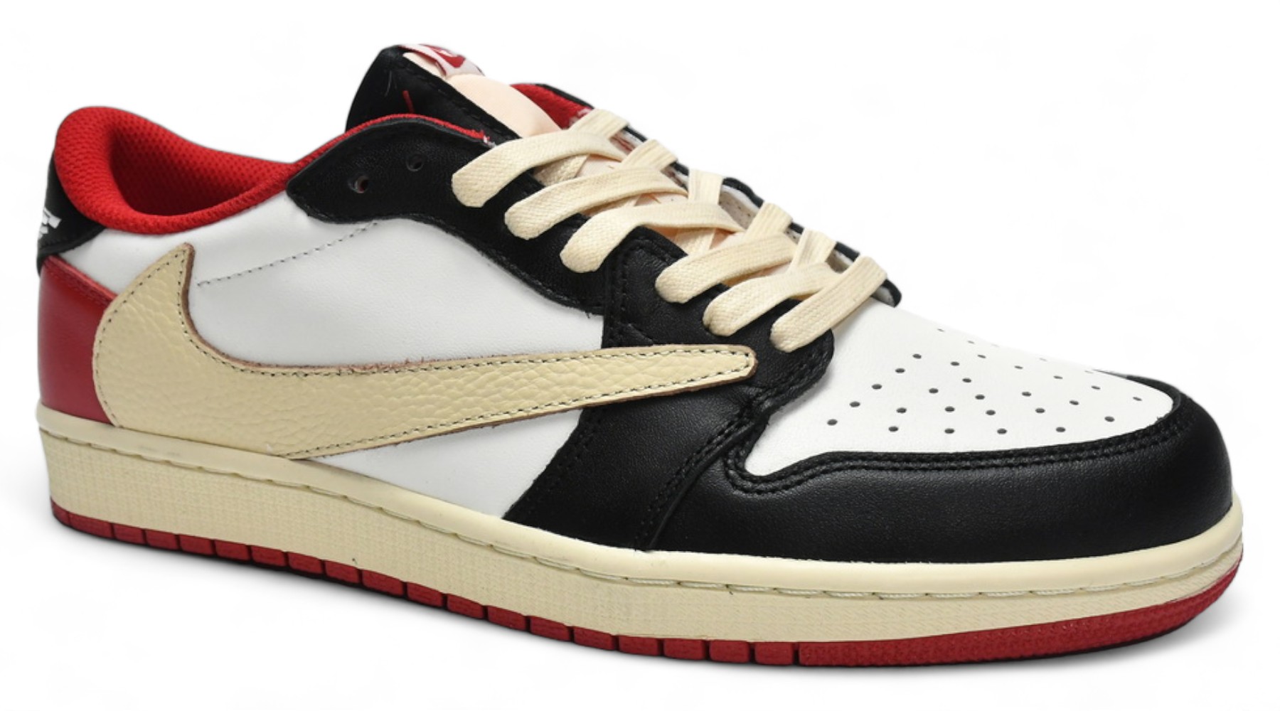 Travis Scott x Jordan 1 Black Red Low