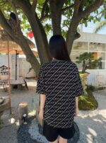 24ss Full Flocking Logo T-Shirt