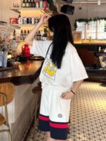 Joint Inlay Double G Embroidery Logo Short
