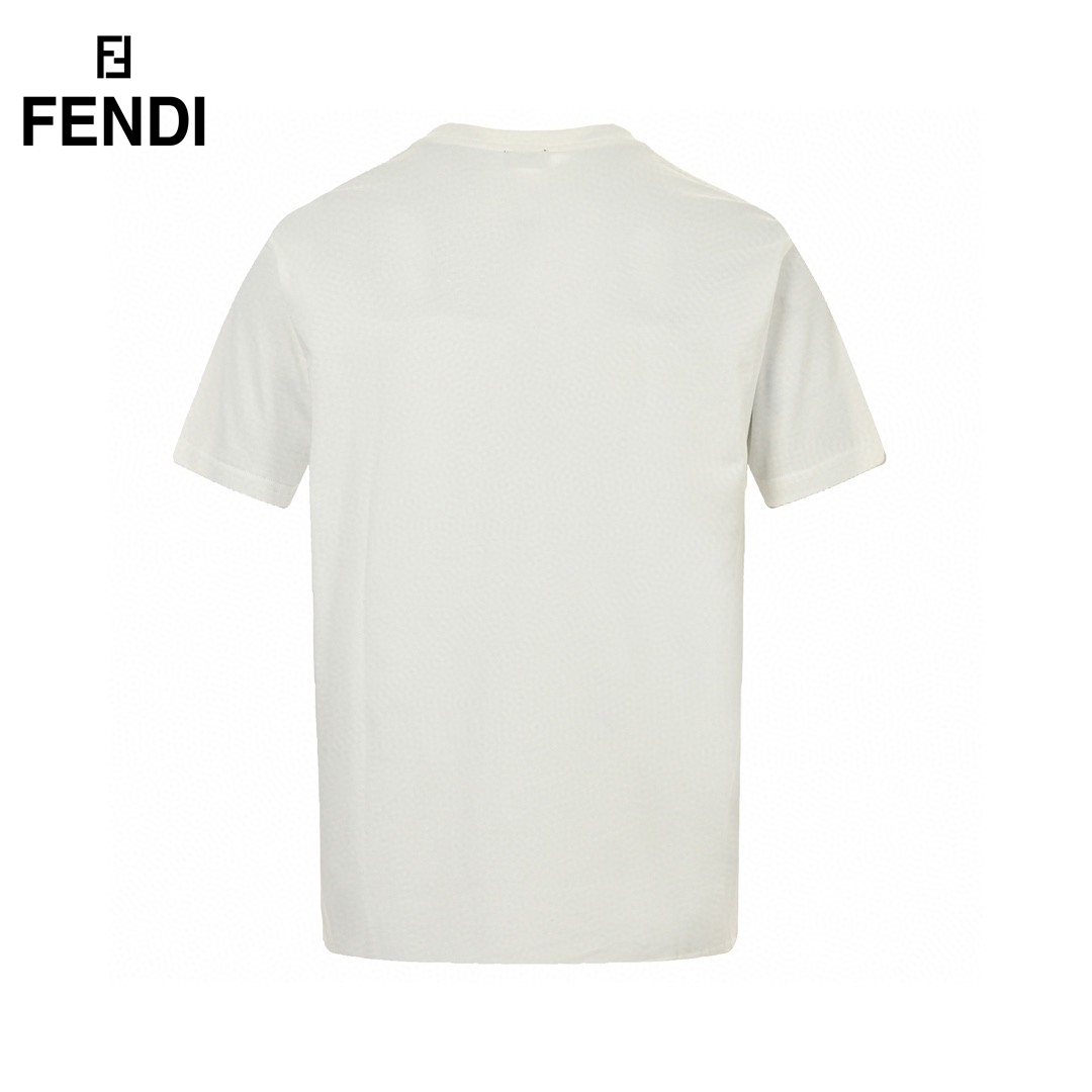 24ss FF Embroidery Logo Fake Pocket T-Shirt