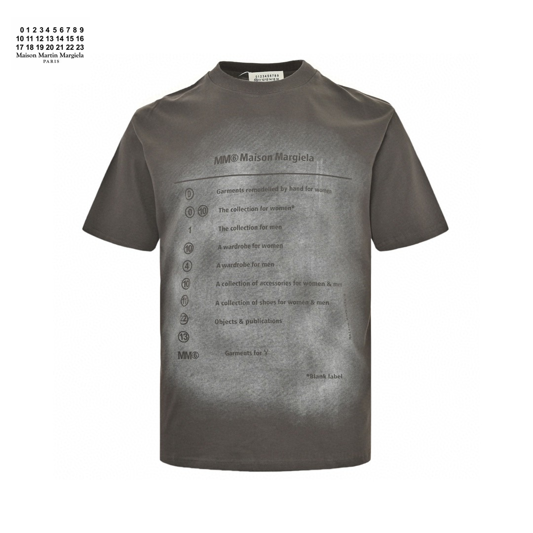 Misty Gradual Change Color Logo T-Shirt