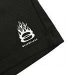 24ss Embroidery Flame Logo Short