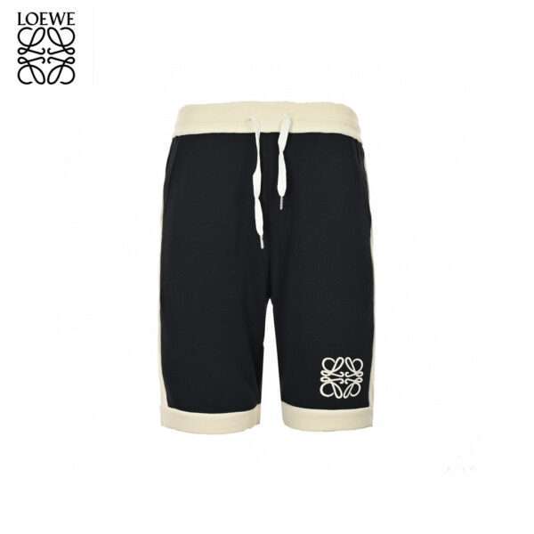 Joint Color Embroidery Logo Wafle Short