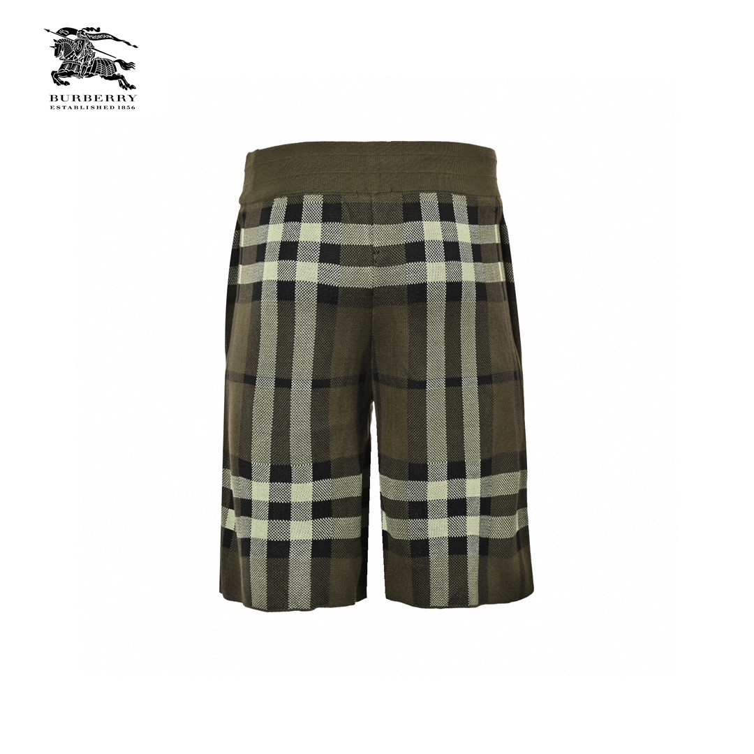 24ss Classic Big Plaid Knit Short