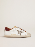 Old School sneakers with silver laminated leather star and dove-gray suede inserts