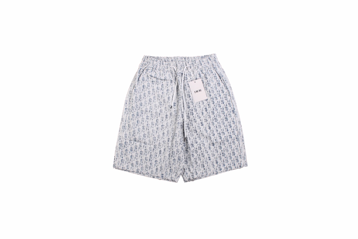 CD Full Logo Jacquard Weave Denim Short