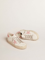 Hi Star with suede star and old rose leather heel tab