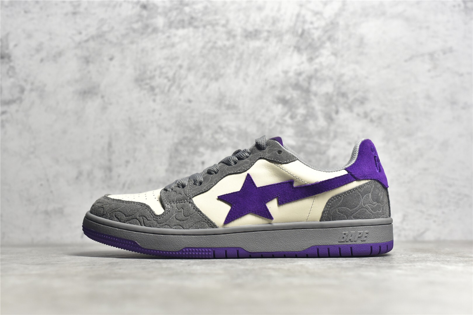 BAPE STA SK8 - grey purple