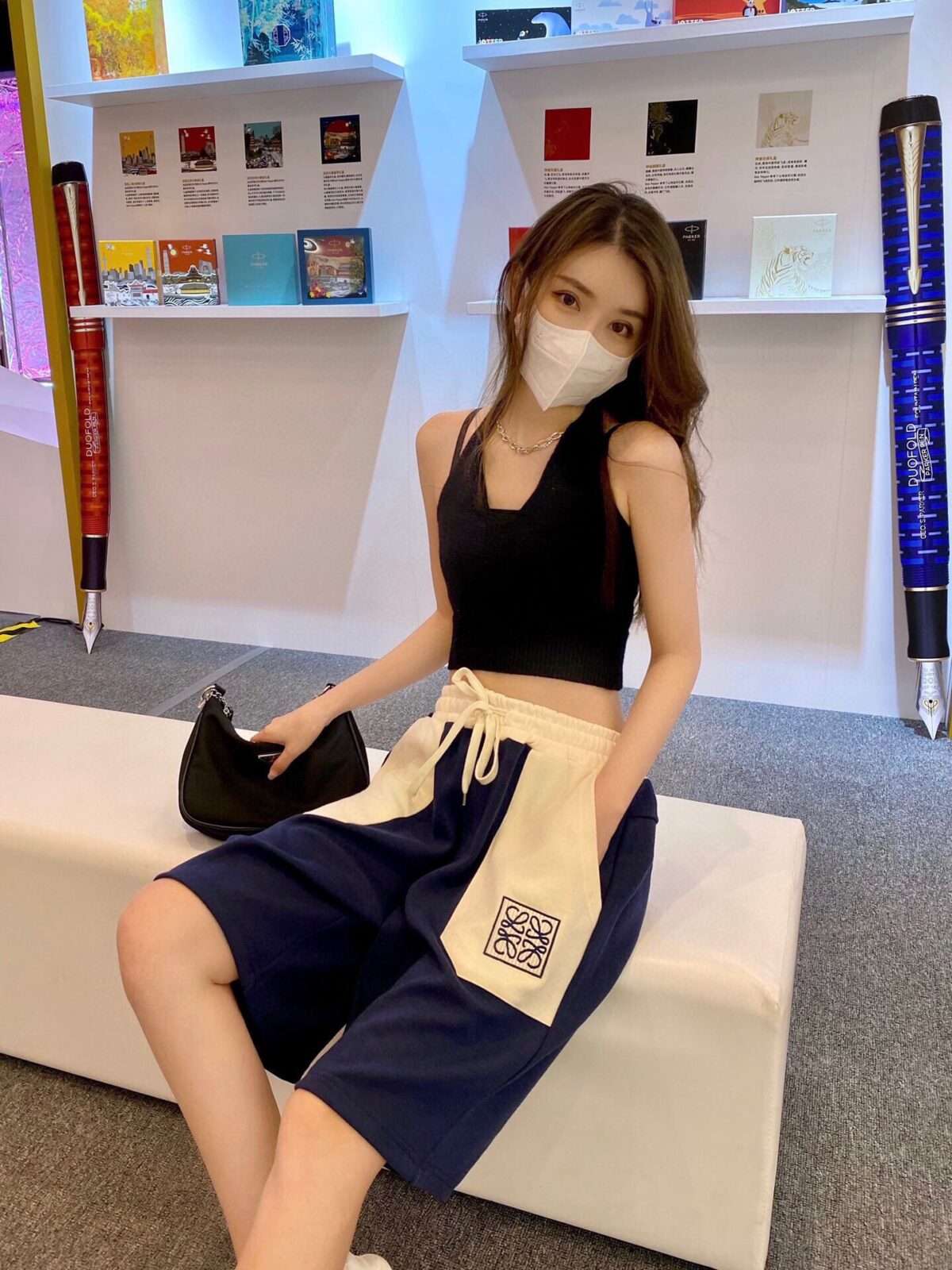Totoro Embroidery Logo Joint Color Short