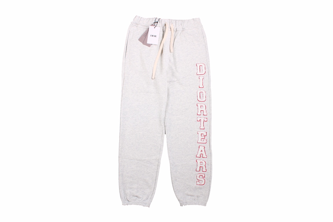 23ss Vertical Towel Embroidery Logo Pants