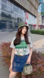 24ss Graffiti Tie-Dye Logo T-Shirt