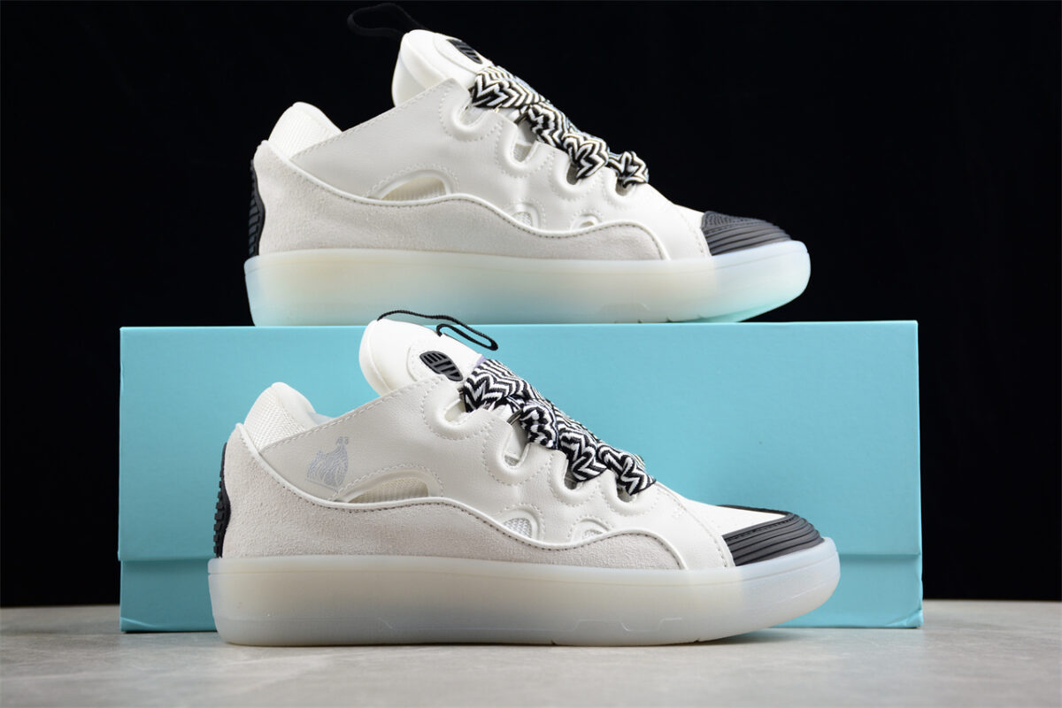 Lanvin Leather Curb Sneakers Sports Shoes