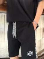 Joint Color Braid Embroidery Logo Short