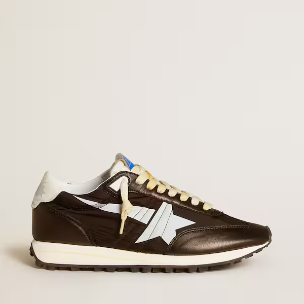 Marathon with black nylon upper and white star