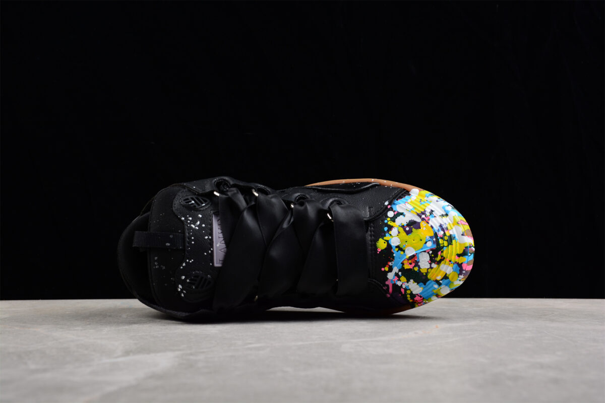 Lanvin Curb Black Gum Shoes Multicolor Color