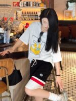 Joint Inlay Double G Embroidery Logo Short