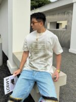 Misty Gradual Change Color Logo T-Shirt