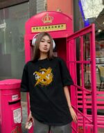 24ss Karl Lagerfeld Graffiti Logo T-Shirt