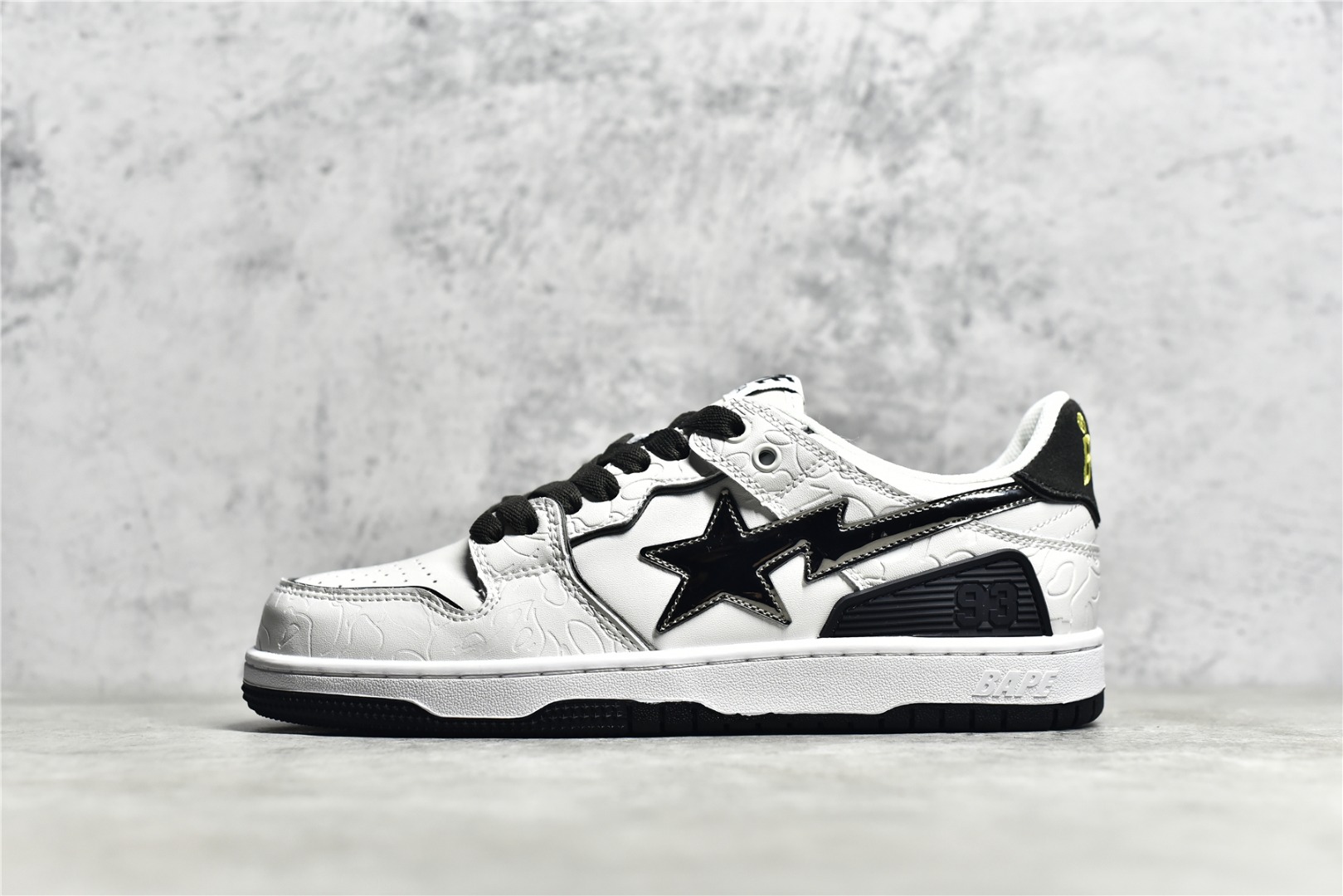 BAPE SK8 Sta Low - white black