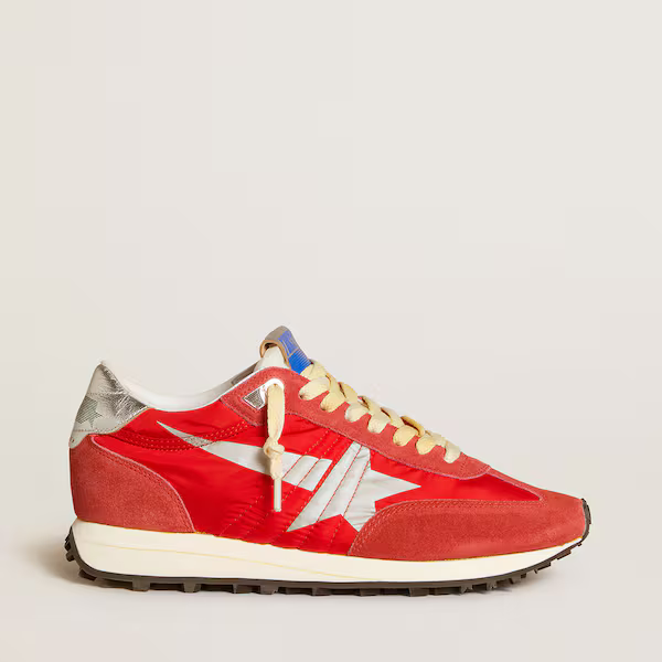 Marathon with red nylon upper and silver star
