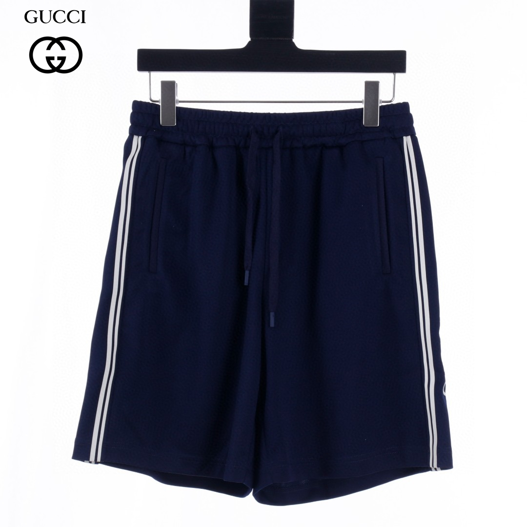 Side Electric Blue Logo Short