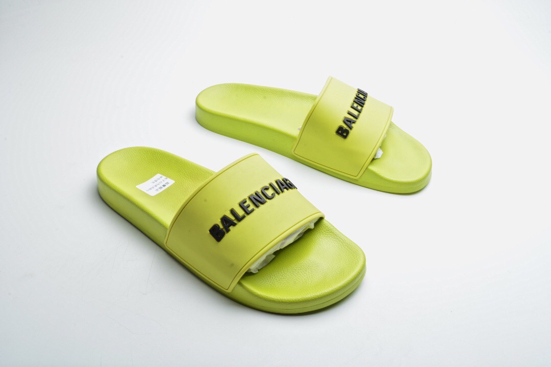 Balenciaga Logo Pool Slides 2020ss