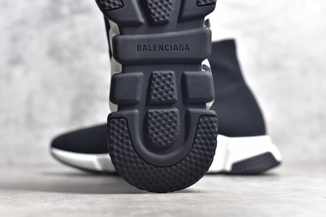 Balenciaga Speed Sneaker Black White 2