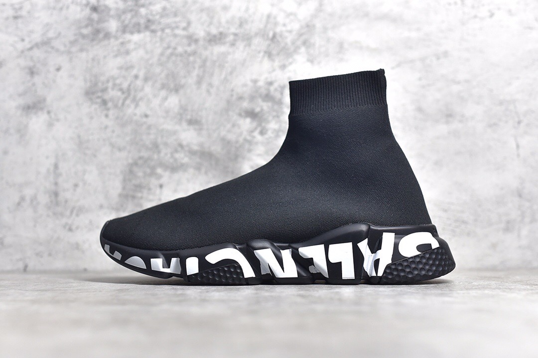 Balenciaga Speed Sneaker Black White