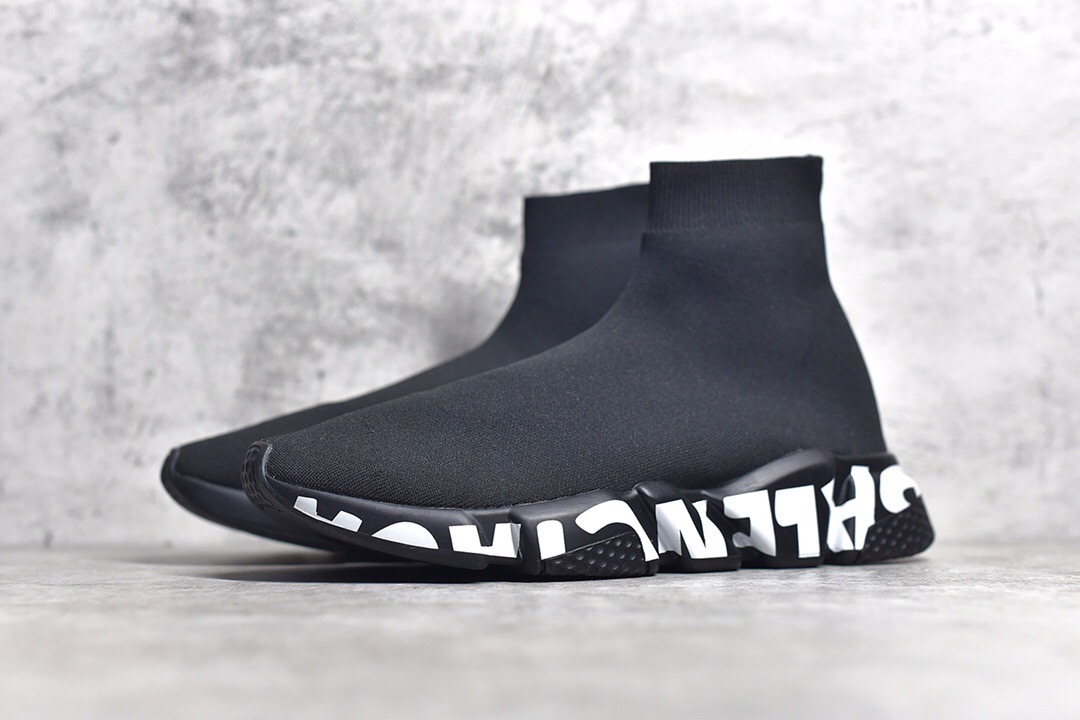 Balenciaga Speed Sneaker Black White
