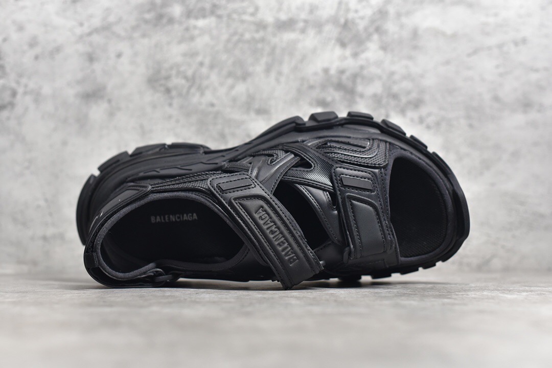 Balenciaga Track Sandals Black