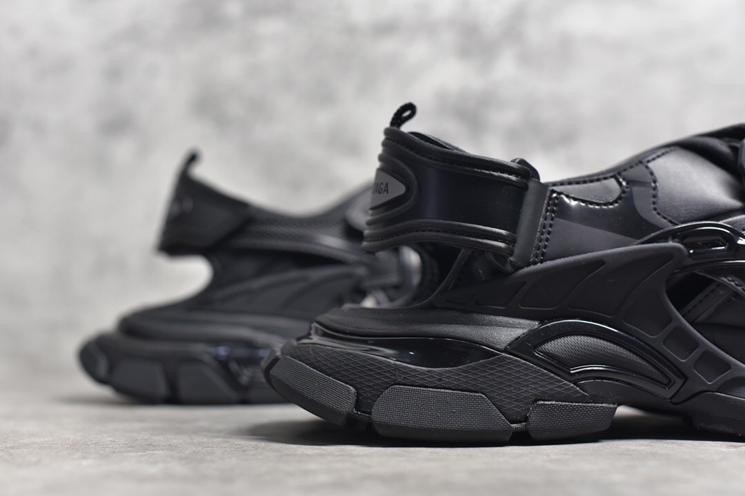 Balenciaga Track Sandals Black