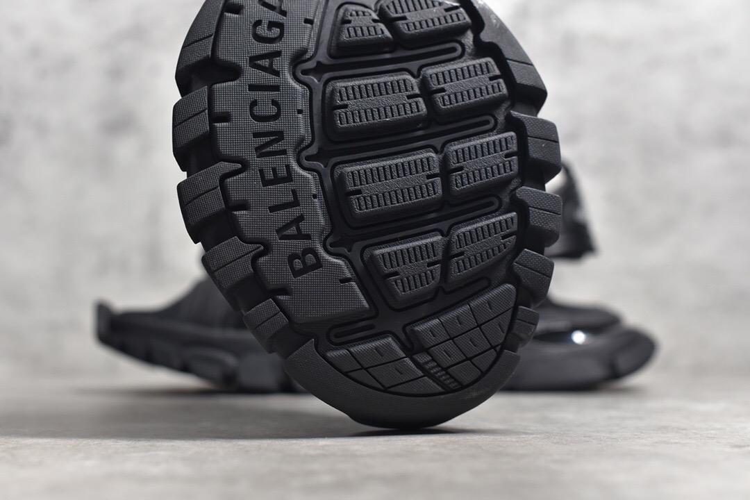 Balenciaga Track Sandals Black