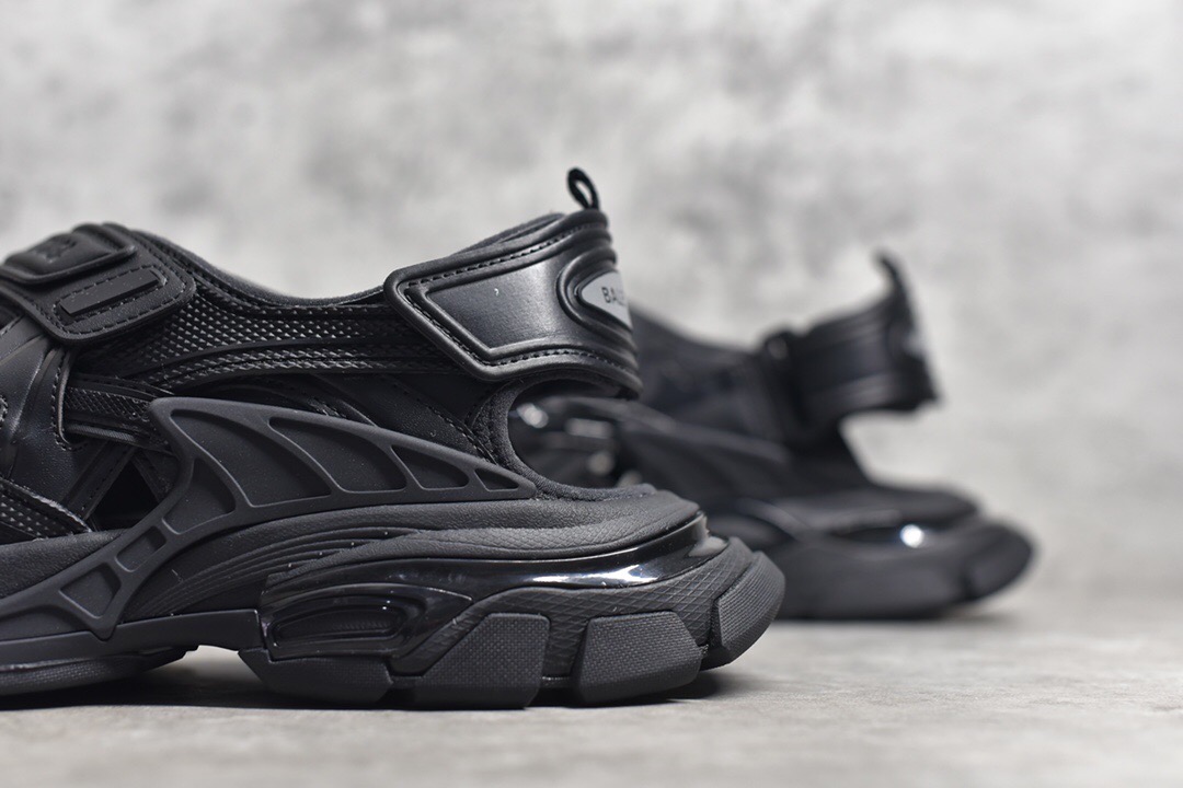 Balenciaga Track Sandals Black