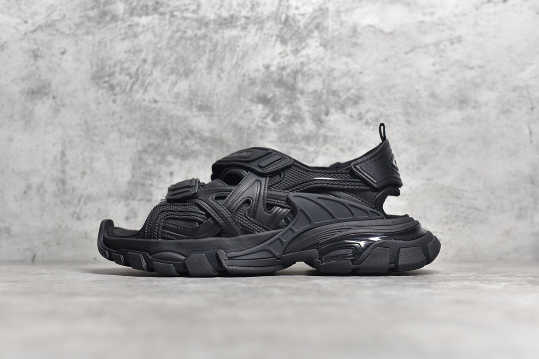 Balenciaga Track Sandals Black