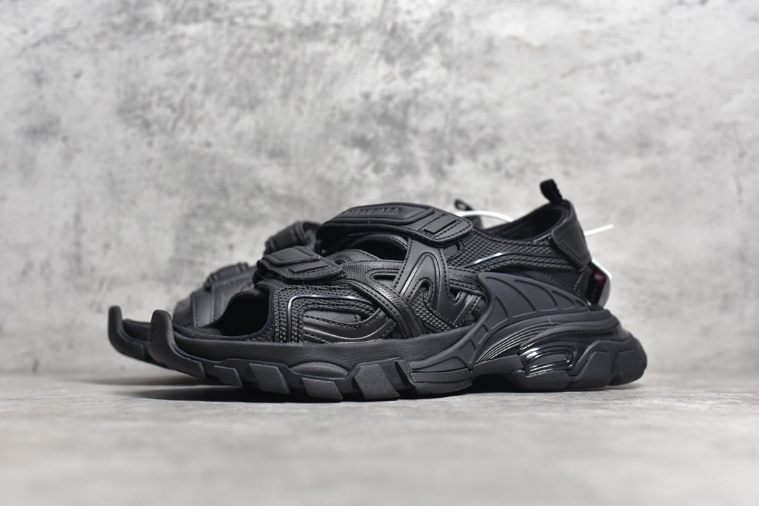 Balenciaga Track Sandals Black