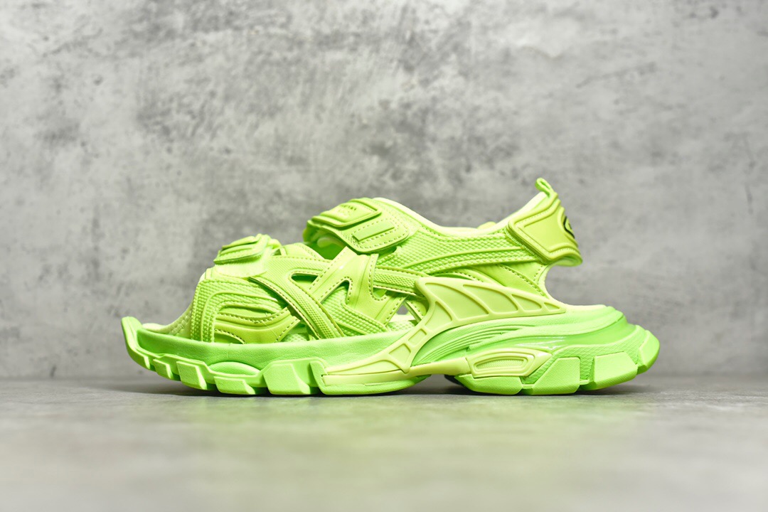 Balenciaga Track Sandals Green