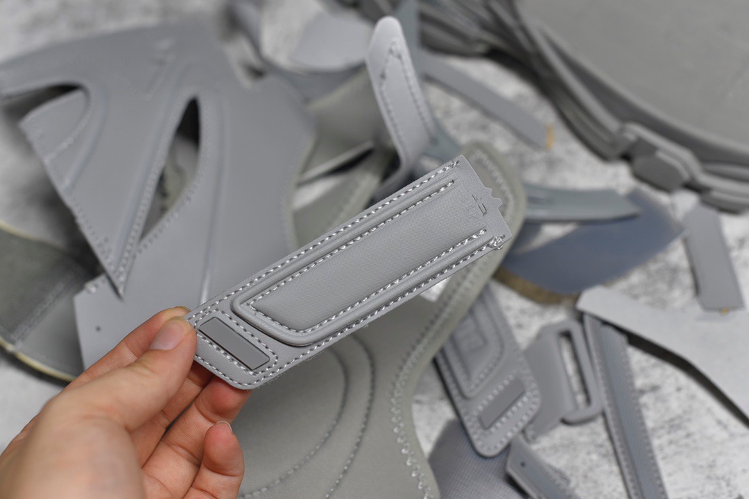 Balenciaga Track Sandals Silver