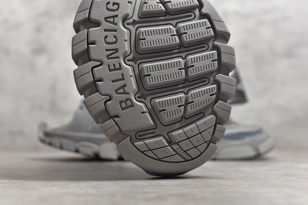 Balenciaga Track Sandals Silver